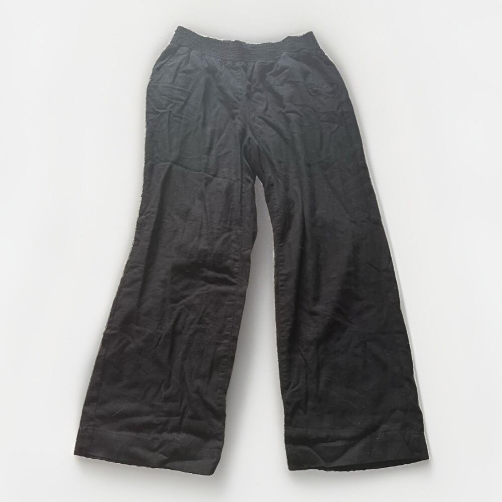 Briggs Women’s Black Pull-On Knit Straight Leg Pants w/ Pockets Size L